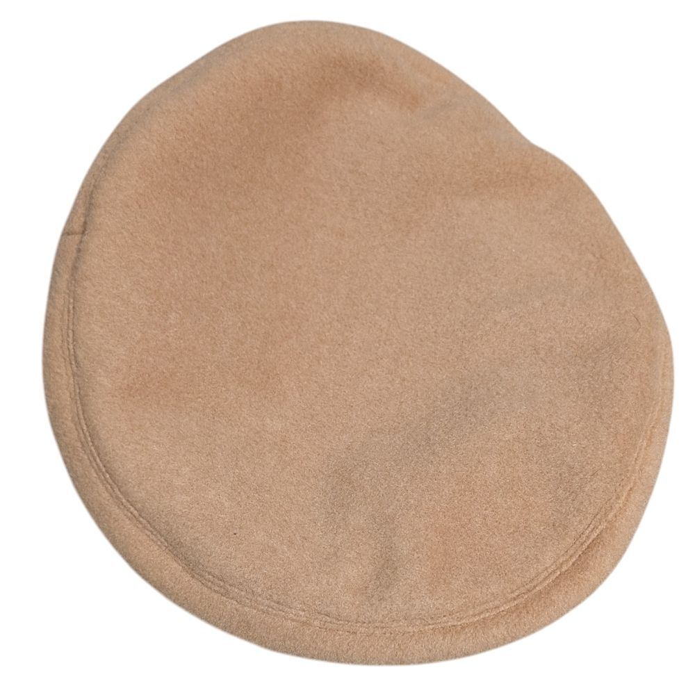 Vintage Utah Tailoring Mills felt beret with velvet trim OSFM tan brown classic - Picture 4 of 7